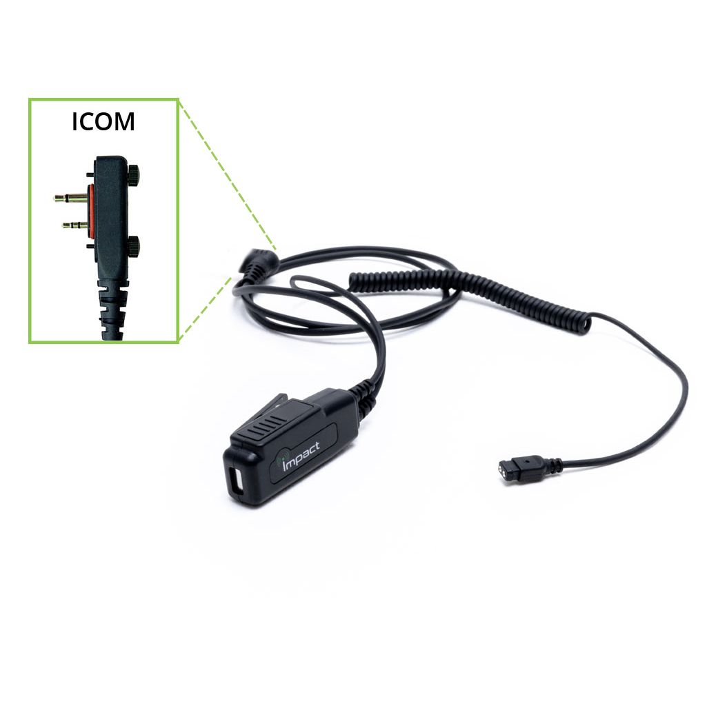 Gold Series 1-Wire Surveillance Kit for ICOM Radio (no ear)