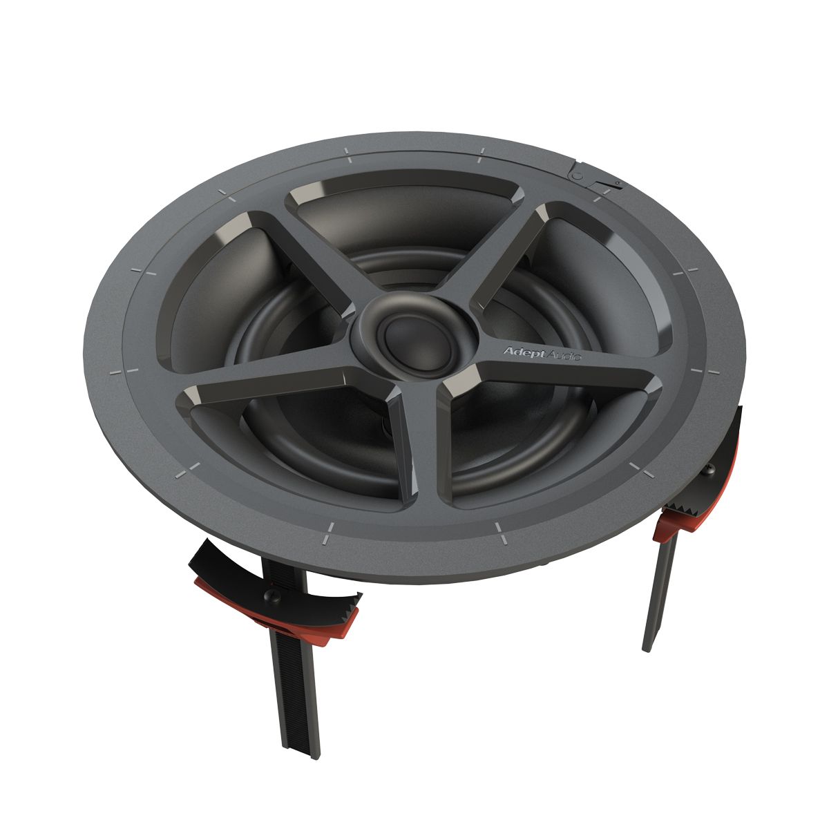 6.5in 2-Way In-Ceiling Spkr, PolyPro 85w Toolless Mounting