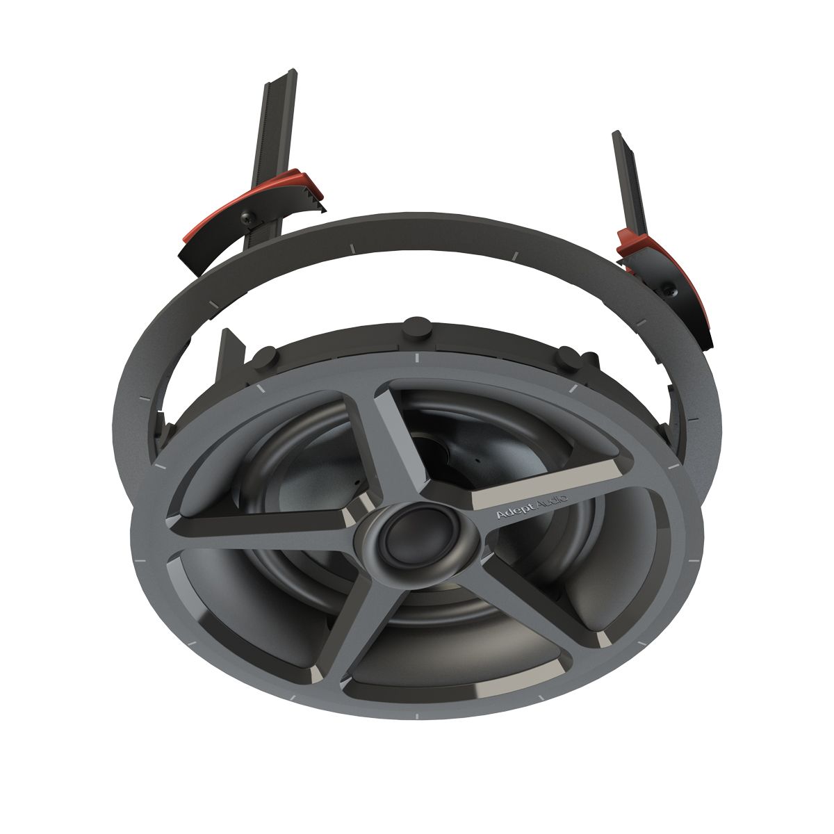 6.5in 2-Way In-Ceiling Spkr, PolyPro 85w Toolless Mounting