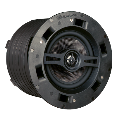 In Ceiling 8 inch 2-way Carbon Fiber 1 inch Titanium Dome