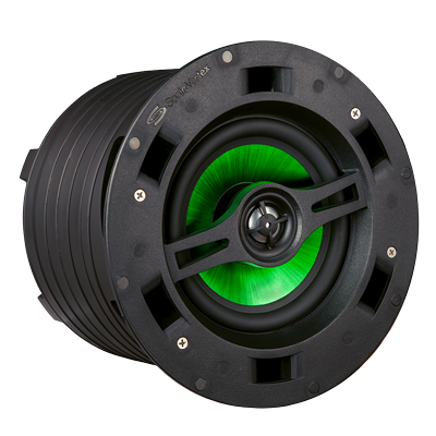 In Ceiling 6.5 inch 2-way Fluted IMPP 1 inch ALU Dome