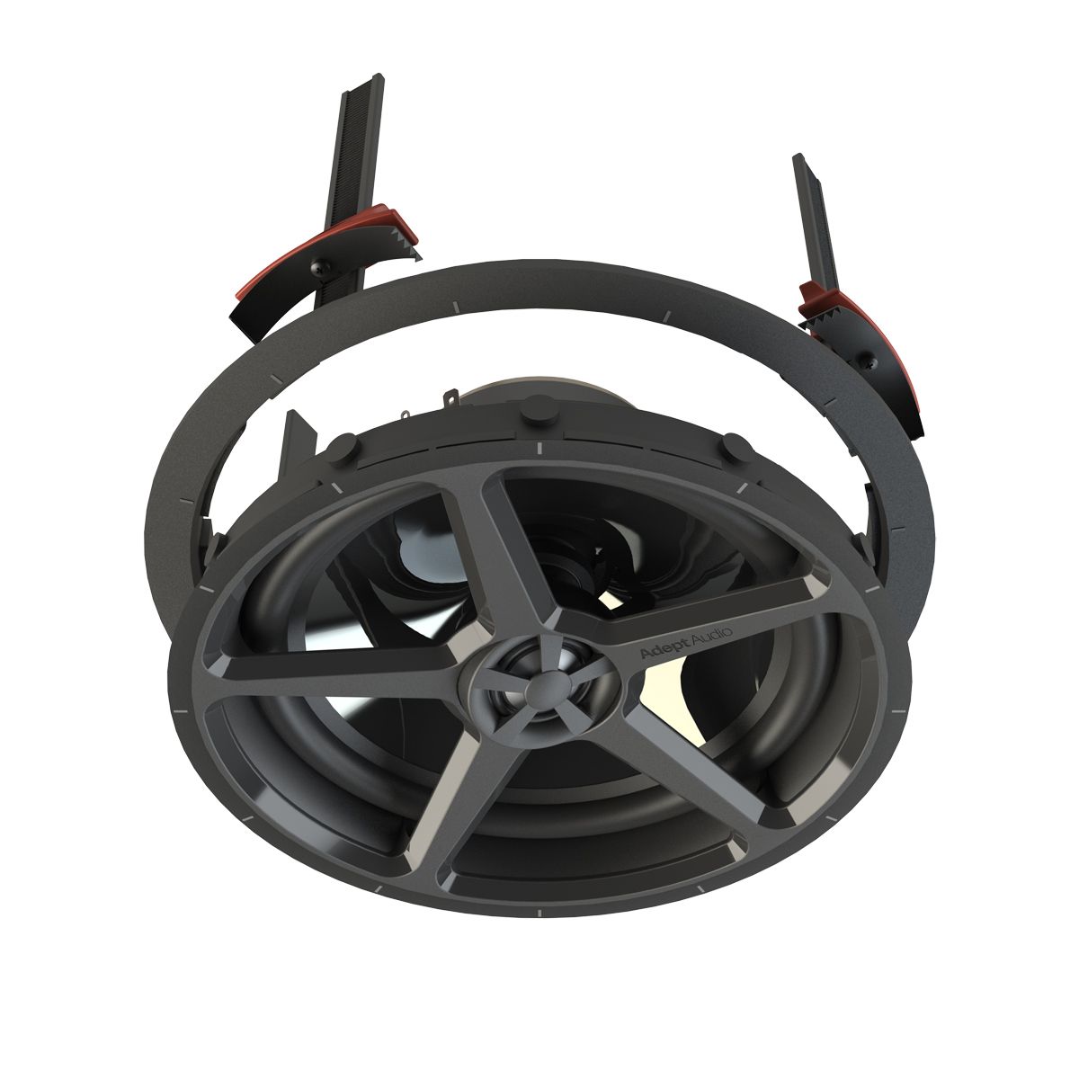 8in 2-Way In-Ceiling Spkr, Polyprp 150w, Toolless Mounting