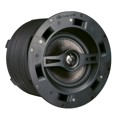 In Ceiling Angled 6.5 inch 2-way Carbon Fiber 1in Titanium