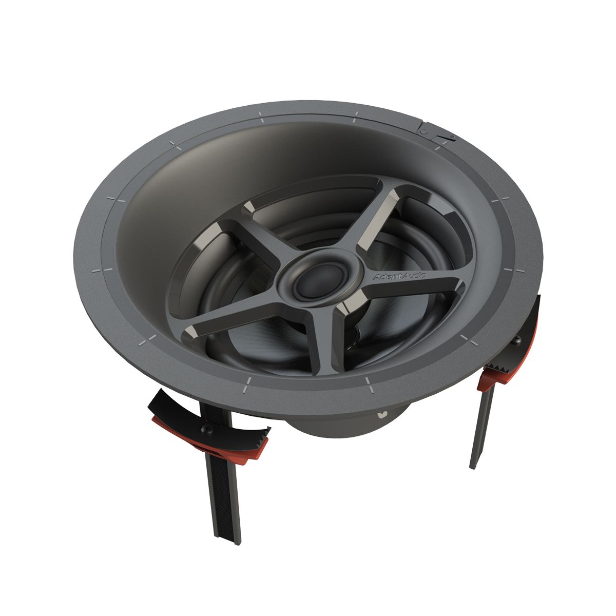 6.5in 2-Way Adept LCR In-Ceiling Spkr 100w Toolless Mounting
