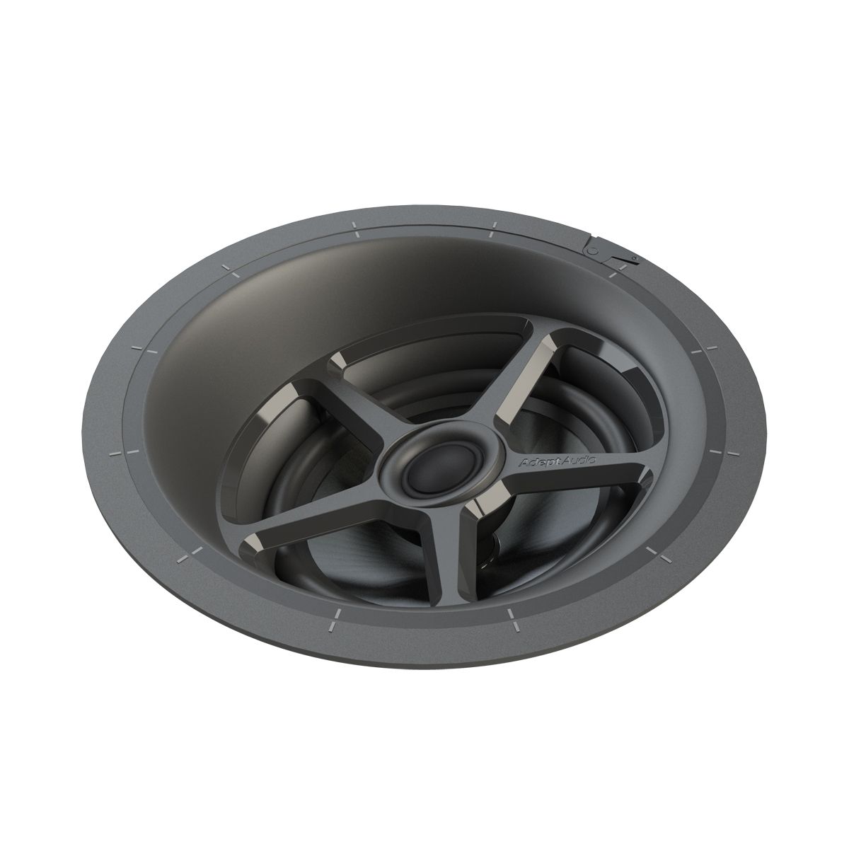 6.5in 2-Way Adept LCR In-Ceiling Spkr 100w Toolless Mounting