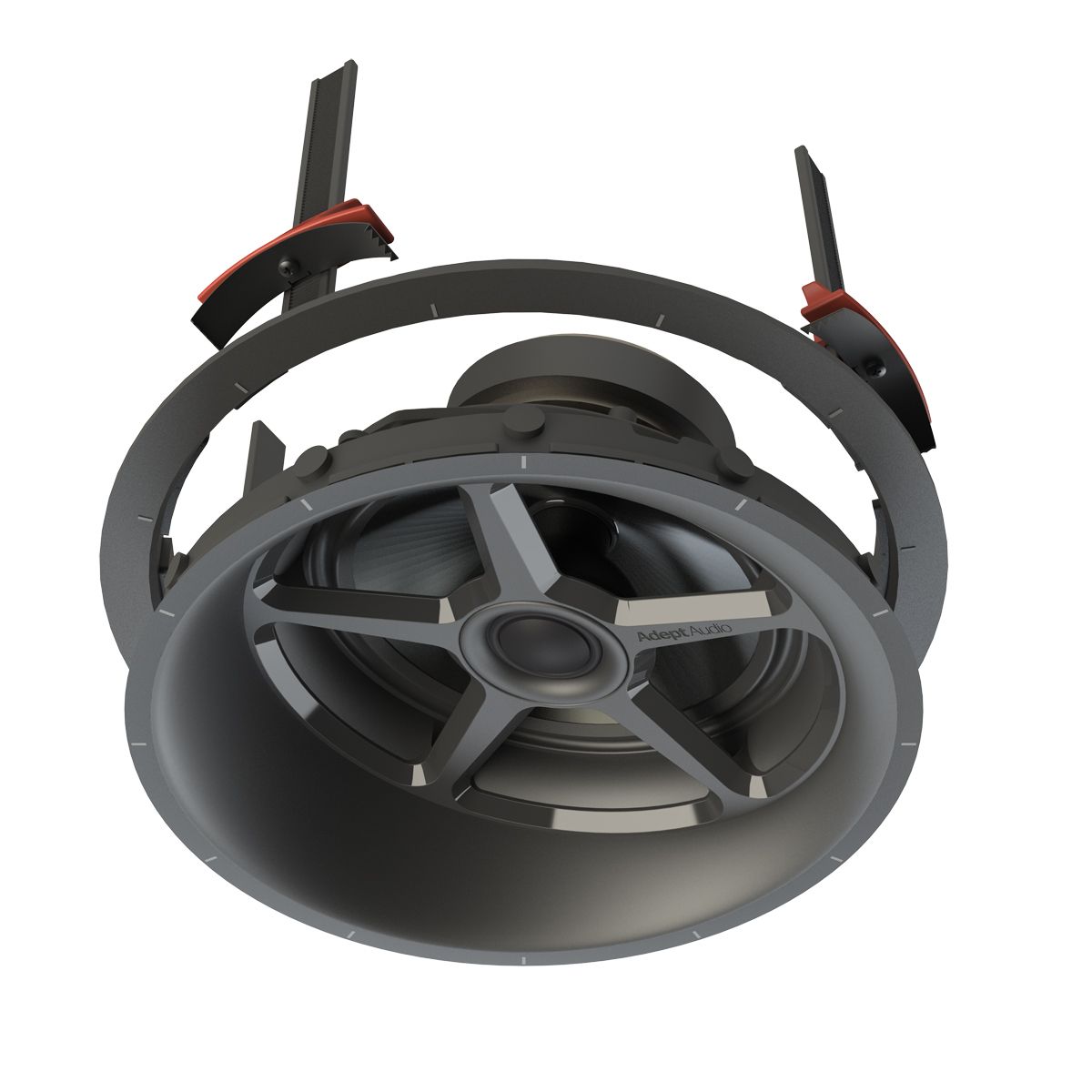 6.5in 2-Way Adept LCR In-Ceiling Spkr 100w Toolless Mounting
