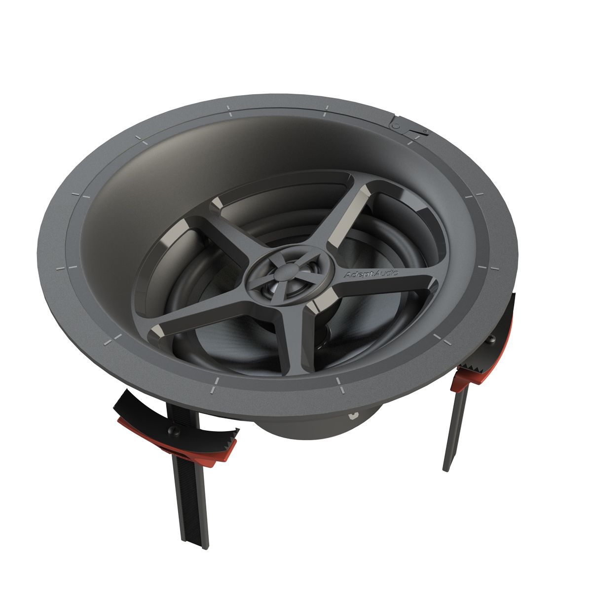 6.5in 2-Way Adept LCR In-Ceiling Spkr 125w Toolless Mounting