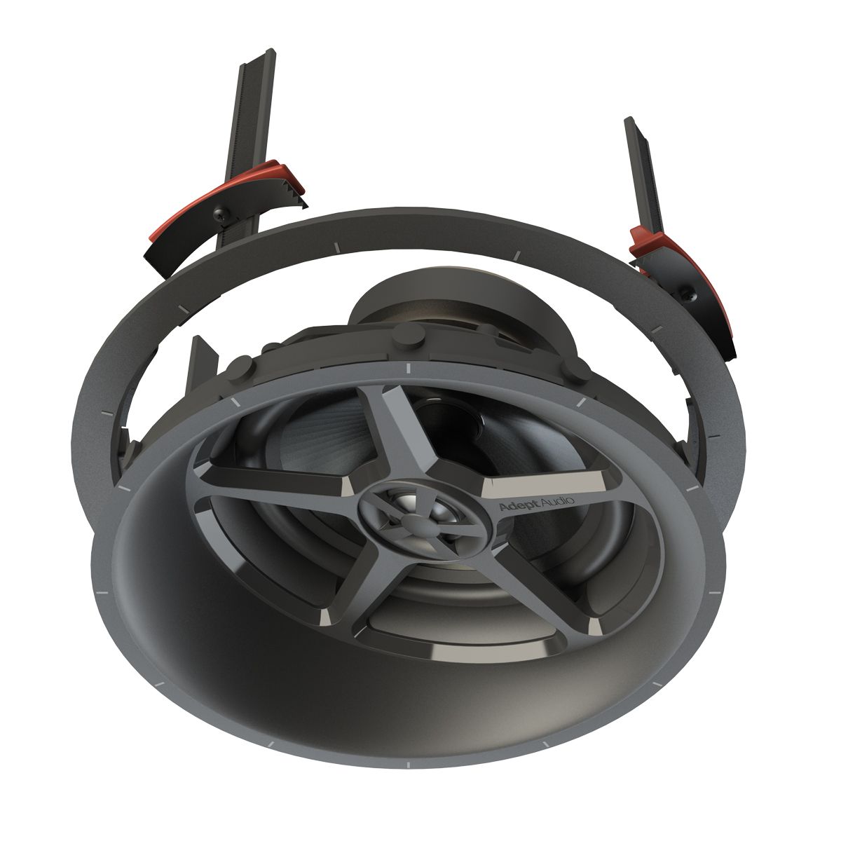 6.5in 2-Way Adept LCR In-Ceiling Spkr 125w Toolless Mounting