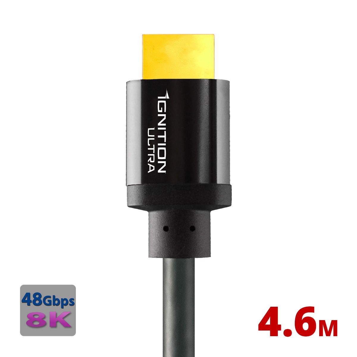 Ignition Ultra - HDMI - Certified to 48Gbps, PVC, 4.58m-15ft