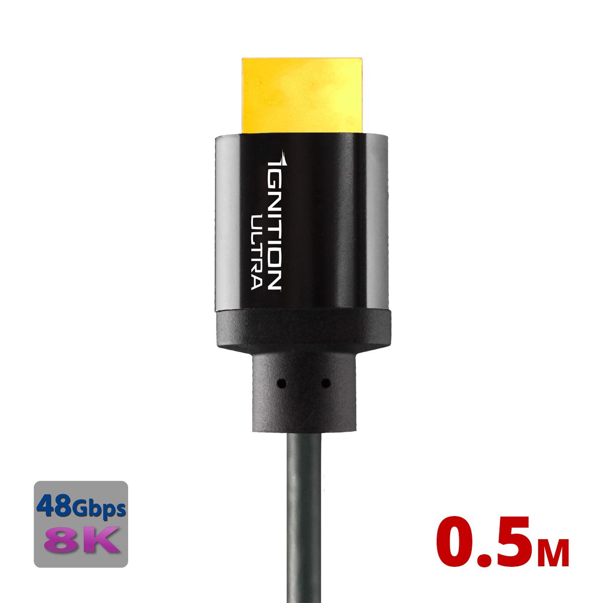 Ignition Ultra - HDMI Cable Certified to 48Gbps, 0.5m-1.64ft