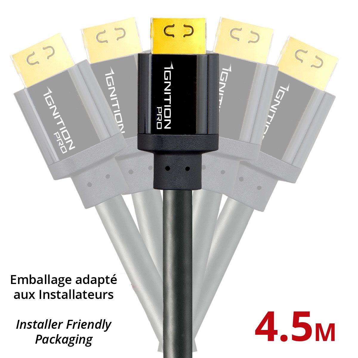 5 PACK Ignition Pro HDMI 18Gbps 4.5M