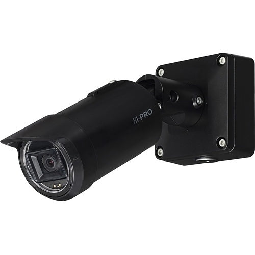 i-PRO WV-S15500-V3LN1 S-Series 5MP Outdoor High Resolution Bullet IP Camera with AI Engine, IK10, NDAA, Black