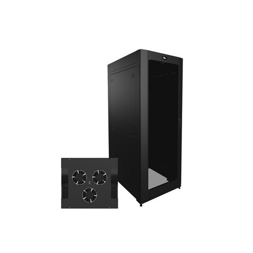 Middle Atlantic SNE30H-4242-A1 SNE Series Hybrid Top Active Ventilation Rack, 42\\" Deep, 42 RU