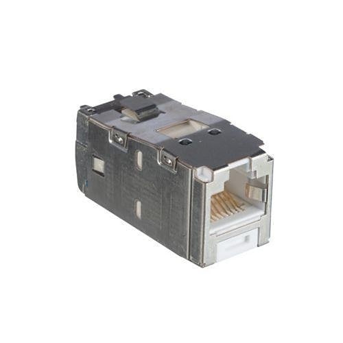 Panduit CJS6X88TGWHY Keystone Jack, Mini-Communication Module CAT6A Shielded, 8 Positions