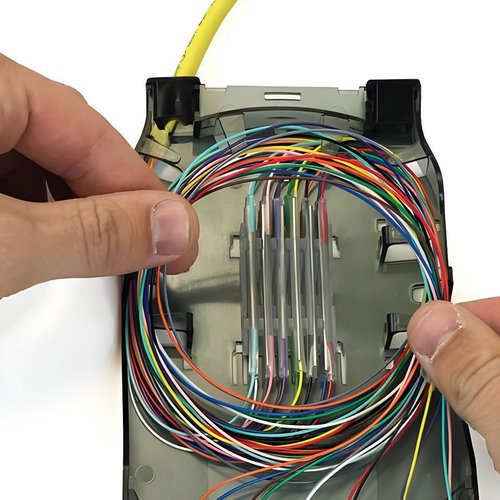 Cleerline CTG-SHDLC12-SMA HD Splice Cassette, 12-Fiber, Duplex, LC/APC, 9 µm OS2, 1 m Pigtails (Replaces SHDLC12-SM-APC)