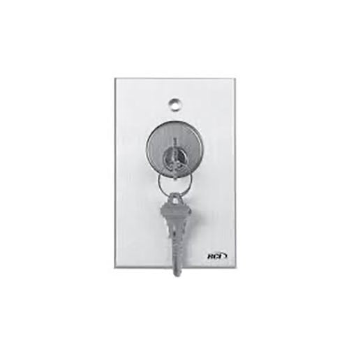 RCI 960TD28 Tamper-Resistant Keyswitch, Time-Delay, Brushed Anodized Aluminum Image of RU-960TD28