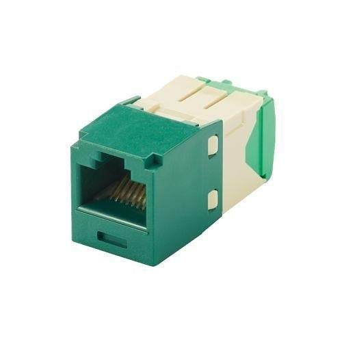 Panduit CJT688TGGR Keystone Jack, Mini-Com Module CAT628/30With AWG UTP, Green
