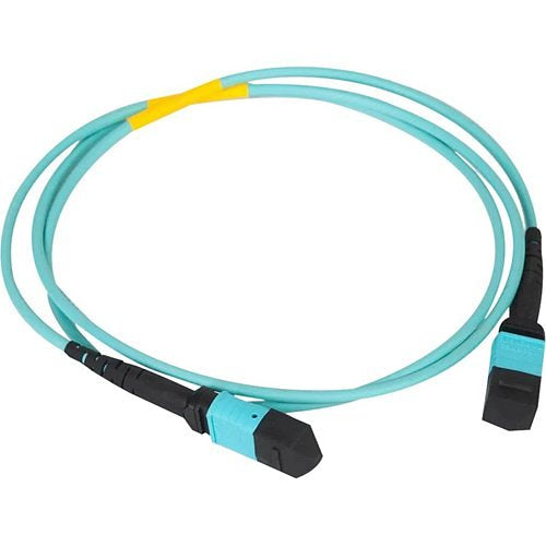 ICC ICFOJATG50 MTP-MTP Plenum Multimode 50/125 (OM3) Type Fiber Optic Patch Cable with 12-Fiber in Aqua