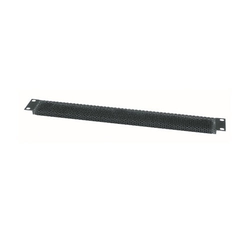 Middle Atlantic VTB-1 1U RMS Vented Rack Panel, Perforated with 64% Open Area, Flat, Black Powder Coat