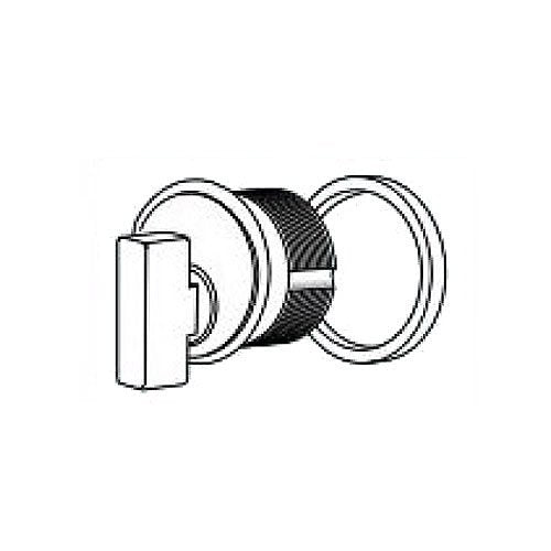 Adams Rite 4066-01-130 4066 Thumb Turn for MS Lock and 4900 Deadlatchs, Matched 628, Clear Anodized