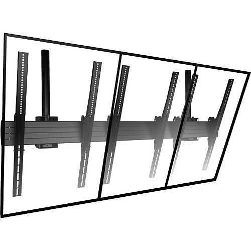 Chief LCM3X1UP Fusion Large Ceiling Mounted 3 x 1 Portrait Menu Board Ceiling TV Mount