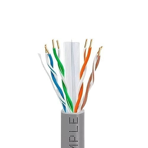 Wavenet 6E04UPGY3 CAT6 23/4 Cable, Unshielded, Plenum, 1000\' Reel-in-a-Box, Gray