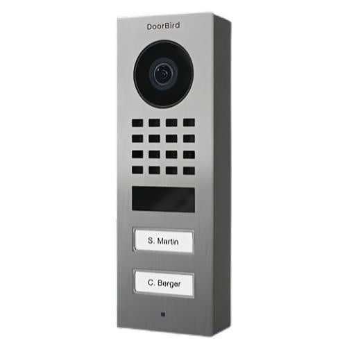 DoorBird D1102V-S-SSV2A Flush Mount IP Video Intercom System, PoE