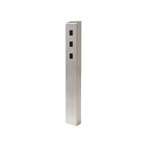 Pedestal Pro ADA-SS-TWR-47X4X6-3 47" Tappered Stainless Pedestal with 6" Face, Silver