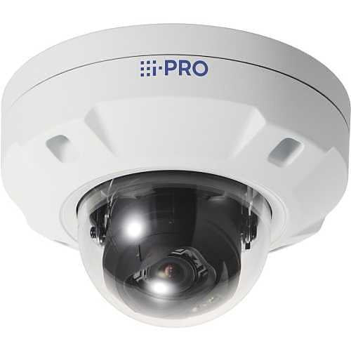 i-PRO WV-S25700-V2LN S-Series 4K Outdoor Vandal Resistant Dome IP Camera with AI Engine, 4.3-8.6mm Lens, NDAA Compliant, White