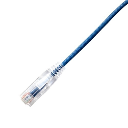 Lynn Electronics OLG10IBLC-100 CAT5e Patch Cable, Oplink C5E Plen Blue 100\' with Clr Boot