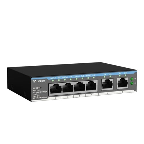 Luminys SML-6GPA 4-Port PoE+ Cloud Managed Gigabit Switch