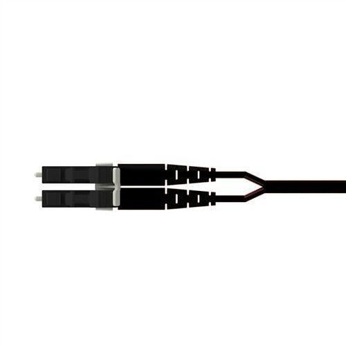 Panduit F92EPKALASAM001 Fiber Optic Patch Cord, OS2 2-Fiber 1.6mm PC OFNP Line Card1 Key, Black, 1m