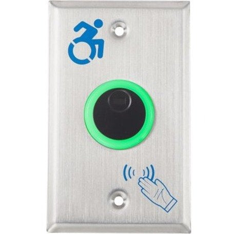 Alarm Controls NTB-1A Battery Operated No Touch Sensor, Single Gang with ADA Symbol Image of AC-NTB1A