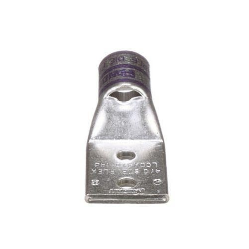 Panduit LCDX4/0-14B-X Compression Connector Lug, 2-Hole, Flex, 4/0AWG, Copper