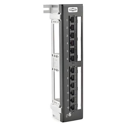 Hubbell HP612 12-Port CAT6 Patch Panel, UniversalWiring