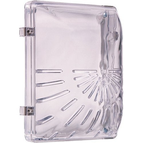 STI 1210E Horn/Strobe Damage Stopper and Open Back Box for Flush Mount, Clear