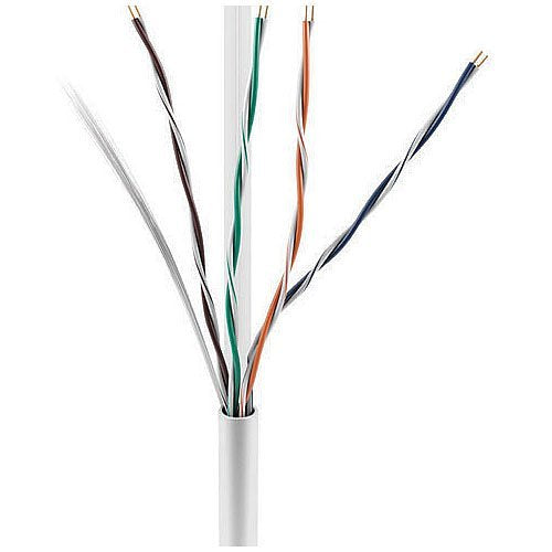 ADI 0E-CAT6RWH CAT6 23/4 Riser Cable, CMR/FT4, 1000\' (304.8m) Reel in Box, White Image of 0E-CAT6RWH