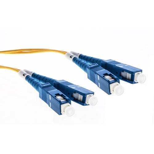 Cleerline 3DOS2SCSC10M-UPC XD Series Bend Performance Duplex Patch Cable, SC/UPC-SC/UPC, OS2, 3.0 mm Riser, Yellow, (10M) 33\'