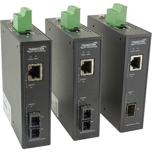 Transition Networks Unmanaged Hardened Gigabit Ethernet Media Converter Image of P6-SISTG1321