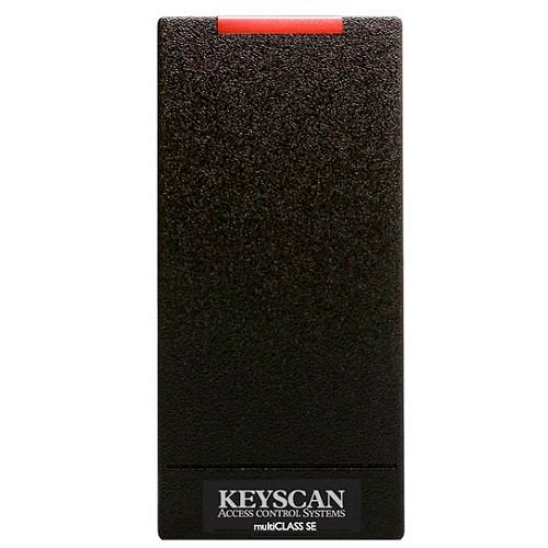 Keyscan KRP10SE MultiCLASS R10 SE Reader, Dual Frequency 13.56MHz & 125kHz, Mullion Mount, Black Image of CQ-KRP10SE