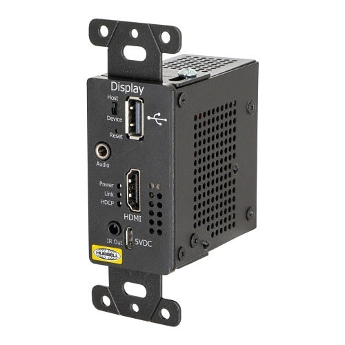 Hubbell ISFHDR5BK 110 HDBaseT HDMI, USB, Analog Audio, RS232, IR, Extender