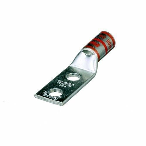 Panduit LCD3/0-38D-X Copper Compression Connector Lug, 2-Hole, 3/0AWG Wire