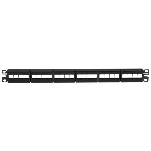Panduit NKFP24Y NetKey 24-Port Patch Panel, 1 RU, BL