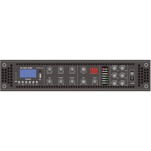 OWI HP-AMP-250BT Rackmount Bluetooth-Enabled Multizone Amplifier, 250W