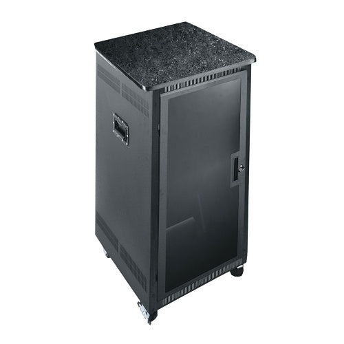 Middle Atlantic PTRK-21MDK PTRK Portable Rolling 4-Post Floor Standing Rack, 24\\" Depth, 21U