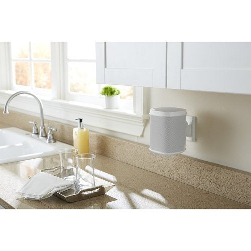 Sanus WSWM22-W1 Adjustable Wall Mount for Sonos One, Play:1 and Play:3 Speakers, Pair, White
