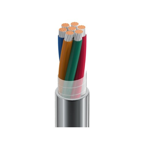 Belden 8444 060100 4-Conductor 22 AWG Electronic Cable, PVC Insulation and Jacket, CMG, 100\', Chrome