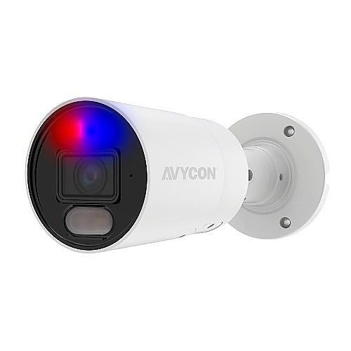 AVYCON AVC-NUB41F28 4MP H.265 Bullet IP Camera, Active Deterrence 24/7 Color, 2.8mm Lens, IP67