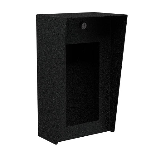 Pedestal Pro 814HOU-2NIP-01-CRS Portrait Steel Housing, 14-Gauge Steel, Black