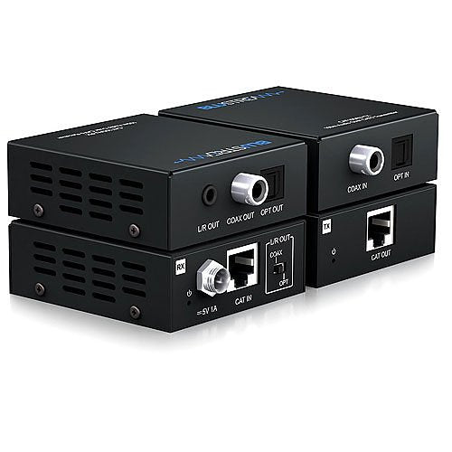 Blustream CAT100AU Digital Audio Over CAT5e/6 Extender Kit Image of 6E-CAT100AU